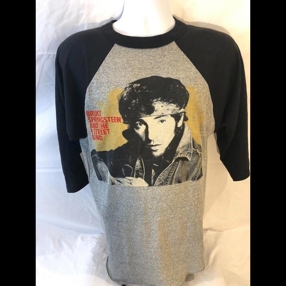 Large VTG Bruce Springsteen E Street band World Tour ‘84 ‘85 Signal T-Shirt USA